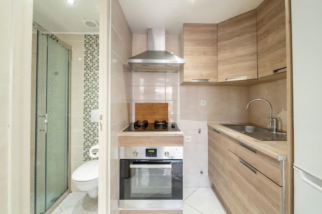 Studio Ideal Pour Deux Voyageurs Sur Marseilles Exterior foto